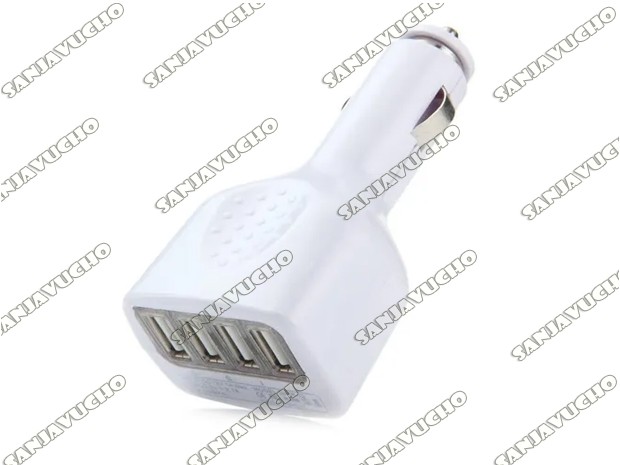 &+ CARGADOR AUTO 4 USB EN BLISTER PG-548